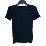 Upcycled Hand Printed Womens XS Black Save the Planet Earth Short Sleeve T Shirt