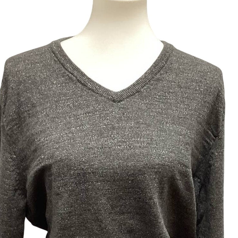J Crew Mens XL 100% Cotton Long Sleeve V-Neck Classic Pullover Sweater