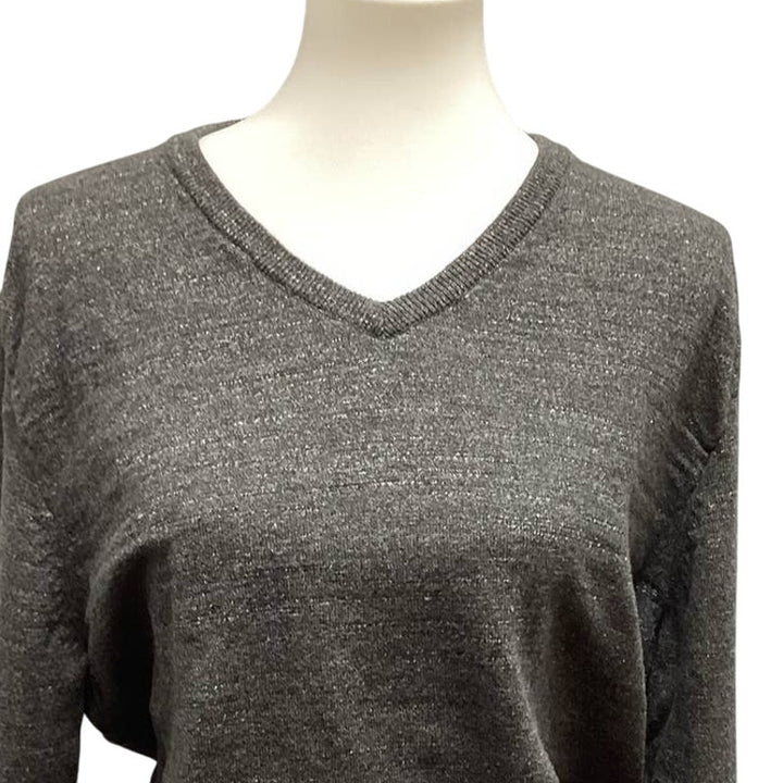 J Crew Mens XL 100% Cotton Long Sleeve V-Neck Classic Pullover Sweater