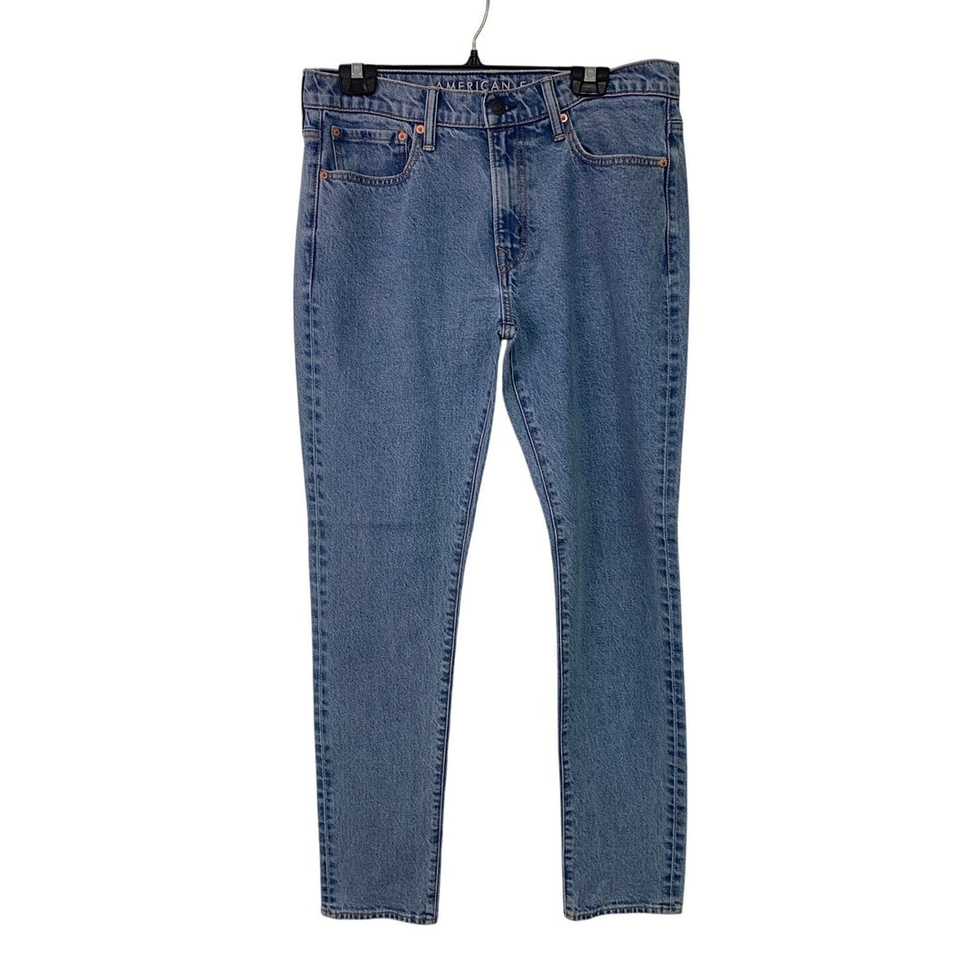 New American Eagle Womens 32X32 Cotton Blend Athletic Skinny Denim Blue Jeans