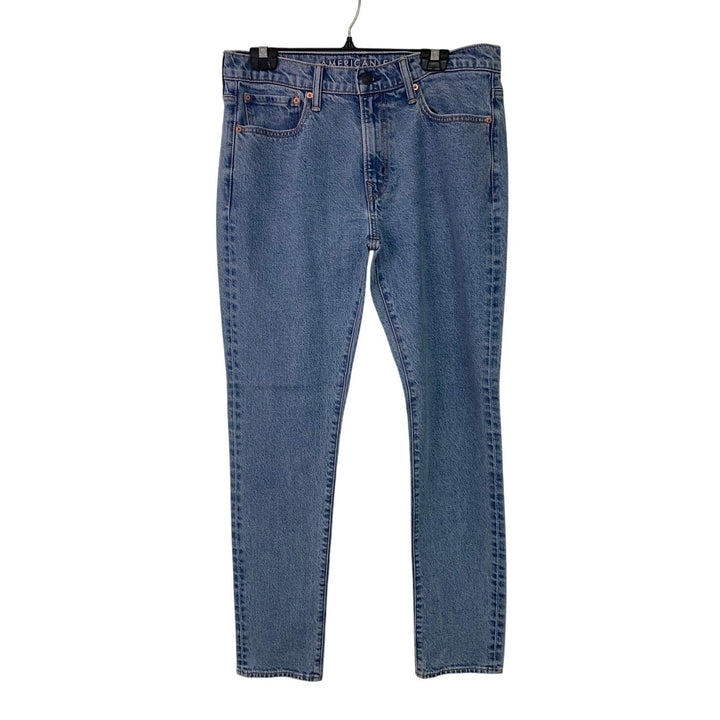 New American Eagle Womens 32X32 Cotton Blend Athletic Skinny Denim Blue Jeans