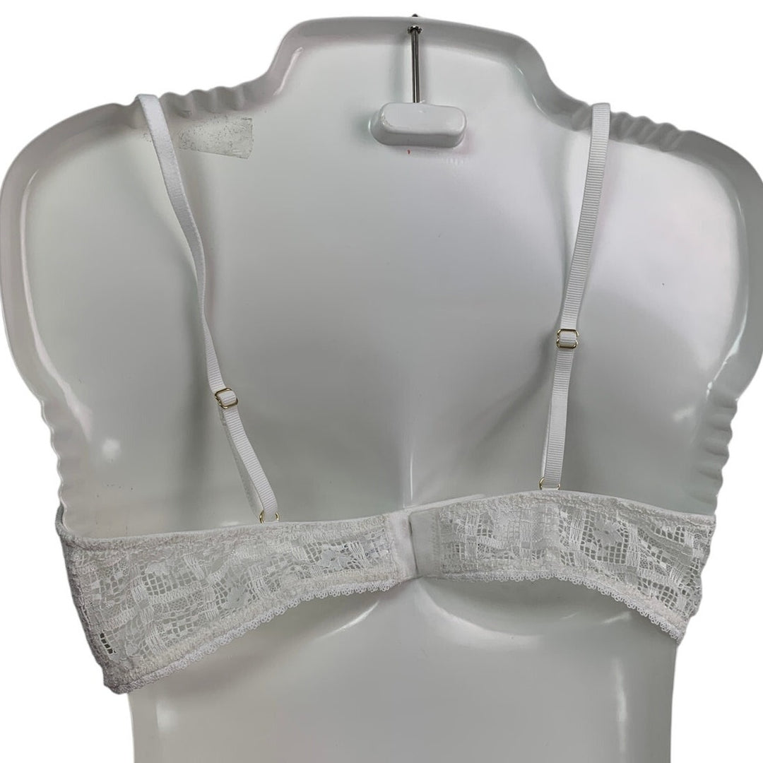 New American Eagle Womens Small Unlined Floral Lace Adjustable Strap Bra