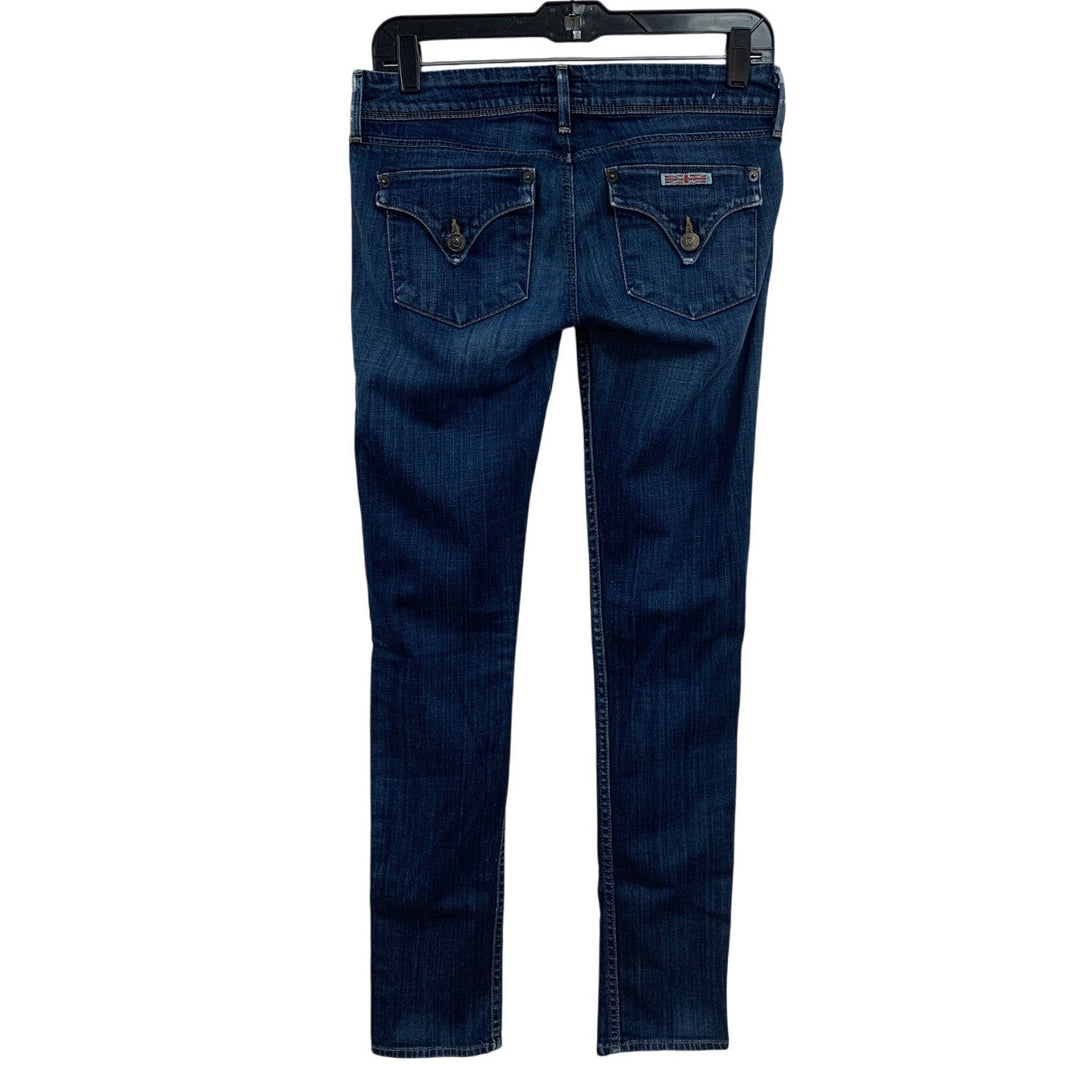 Hudson Womens Size 26 Dark Blue Stretch Cotton Collin Flap Skinny Denim Jeans