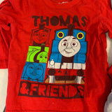 Lot of 6 Boys 18 Mos Thomas Tank Shirt Collared One Piece Shorts Outfits Sets