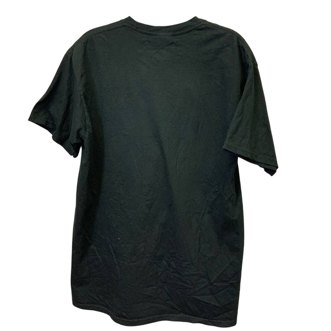 Port &amp; Company Medium Short Sleeve Cotton Blend American Flag Hunting Deer Tee
