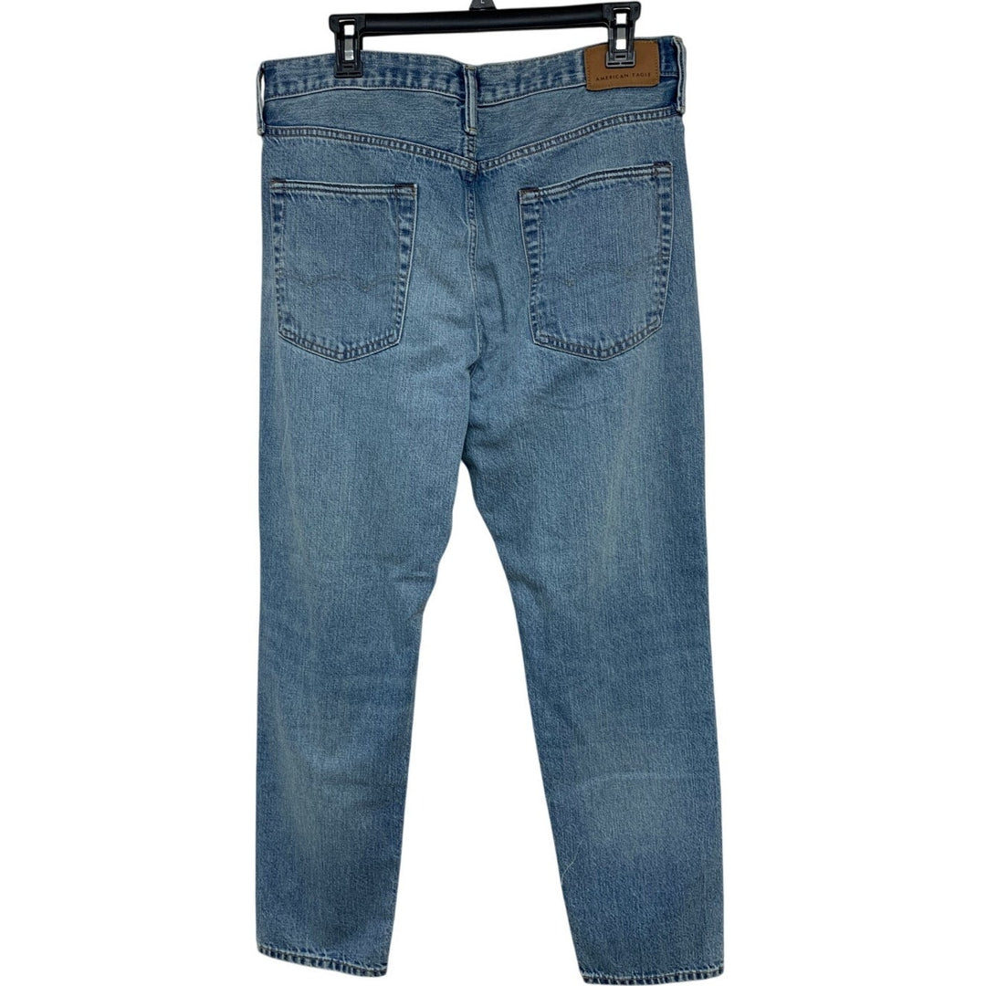 New American Eagle Mens 32 X 30 Cotton Blend Athletic Fit Denim Blue Jeans