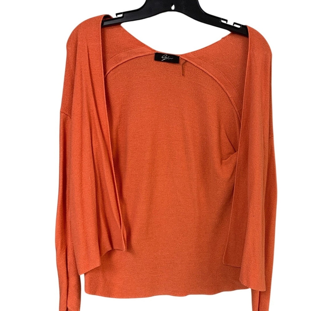 Lot of 2 H&amp;M Basic Cyrus Womens Medium Long Sleeve Open Front Knit Cardigan