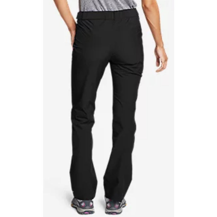 New Eddie Bauer Womens Black Cloud Cap Stretch Waterproof Outdoor Rain Pants