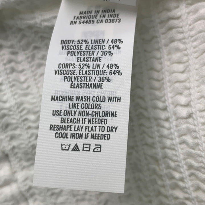 Lot of 2 New Aerie Womens Small Gray Heathered Tube White Bandeau Tops