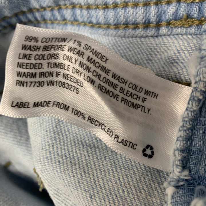 New Cat &amp; Jack Girls Large (10/12) Blue Denim Stretch Shortalls Overalls