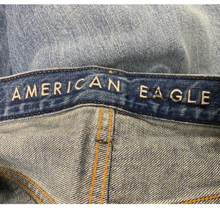 New American Eagle Mens 29X30 Cotton Blend Athletic Loose Denim Blue Jeans