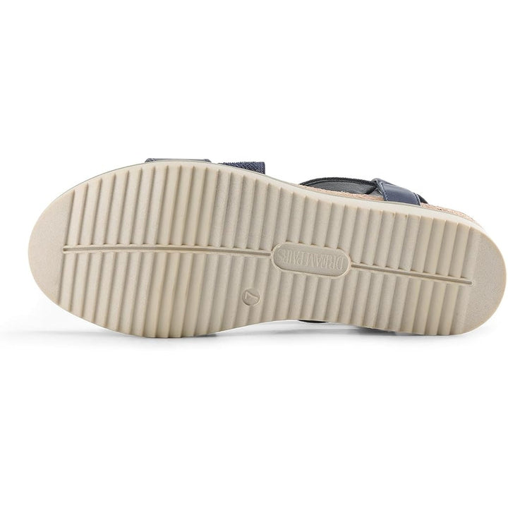 New Dream Pairs Womens 9 Navy Blue Elastic Strap Open Toe Comfort Sandal Shoes