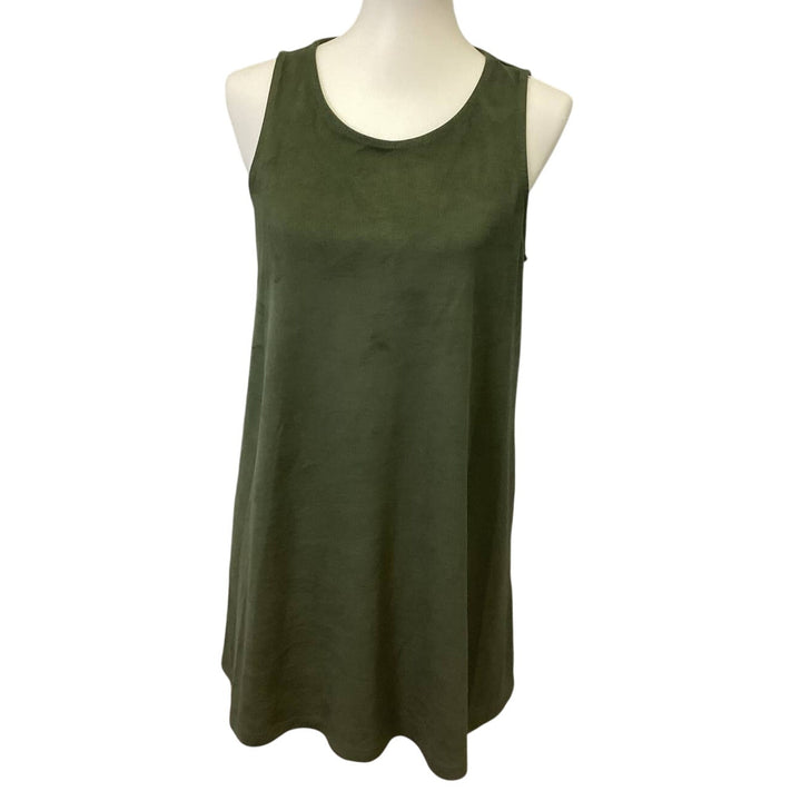 Forever 21 Womens Large Sleeveless Zipper PolyBlend Soft Short Sheath Dress