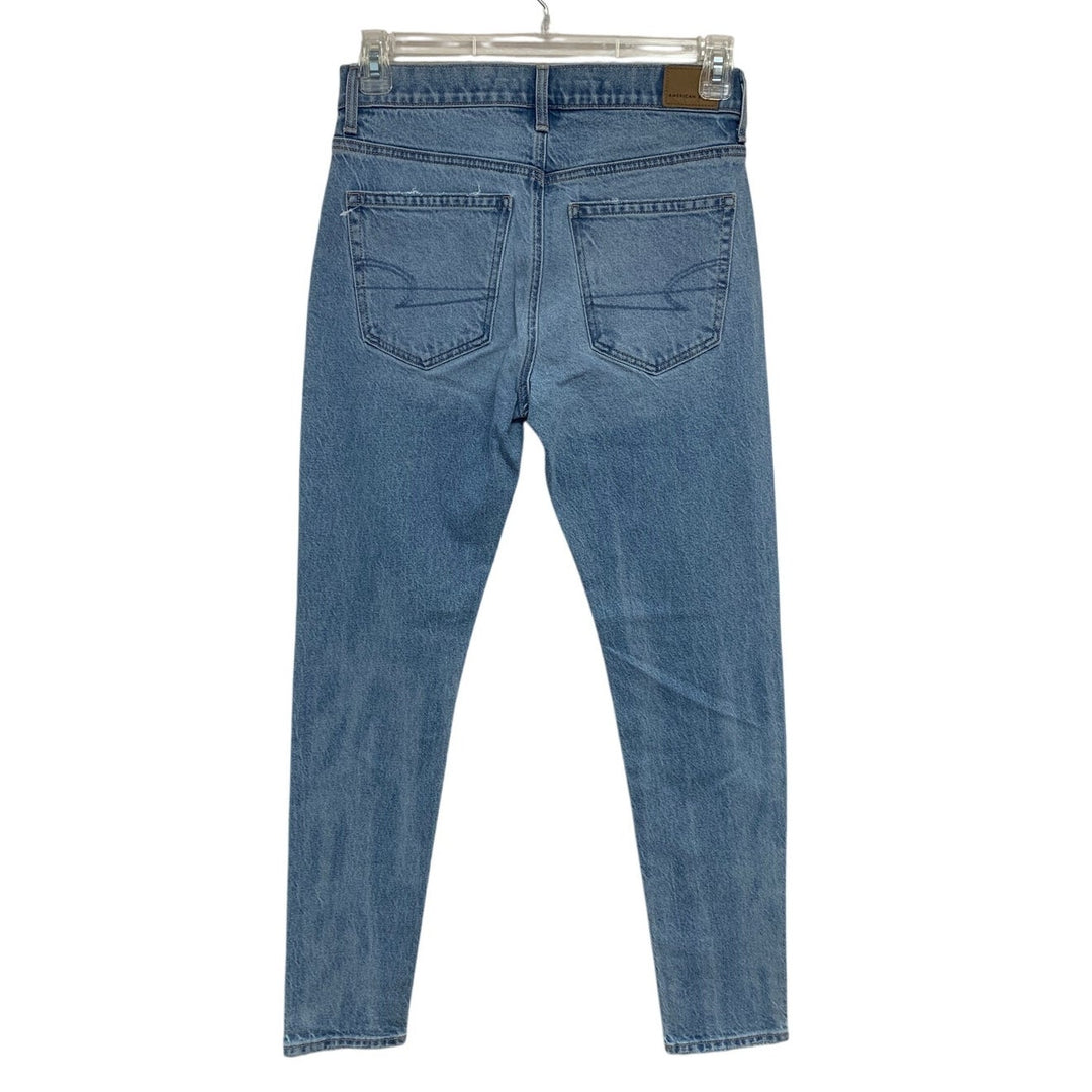 New American Eagle Womens Size 4 Regular Stretch 90s Skinny Denim Blue Jeans
