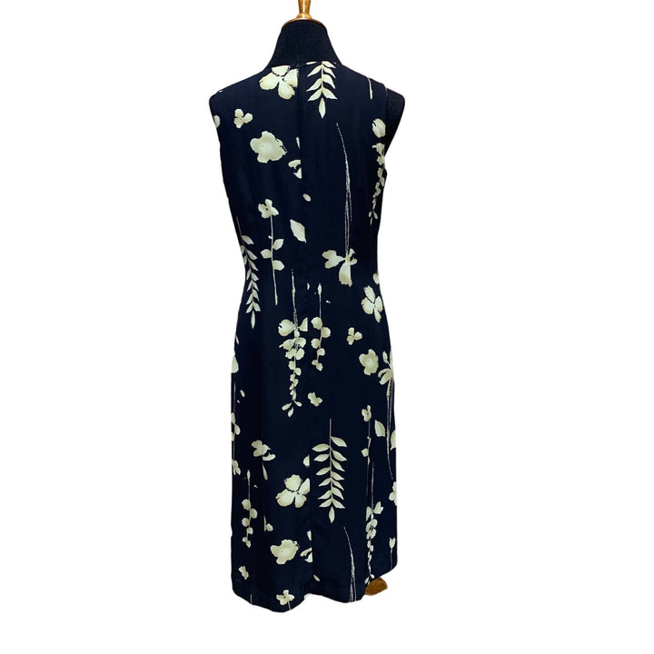 Josephine Chaus Collection Size 8 Long Sleeveless Floral Silky Sheath Dress