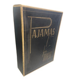 Vintage Pajamas for Men Thin Cardboard 15" by 11" by 3.75" Empty Box w Lid