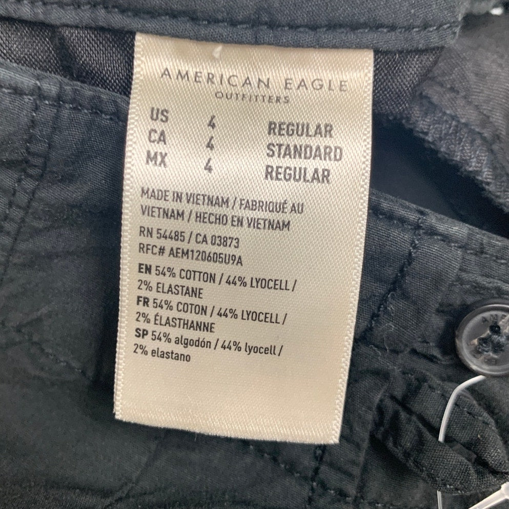 New American Eagle Womens Size 4 Hook &amp; Eye Closure Wide Leg Trouser Pants