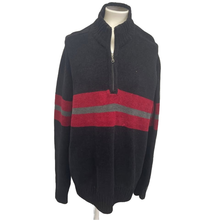 Sonoma Life + Style Mens XLT Long Sleeve Quarter Zip Knit Pullover Sweater