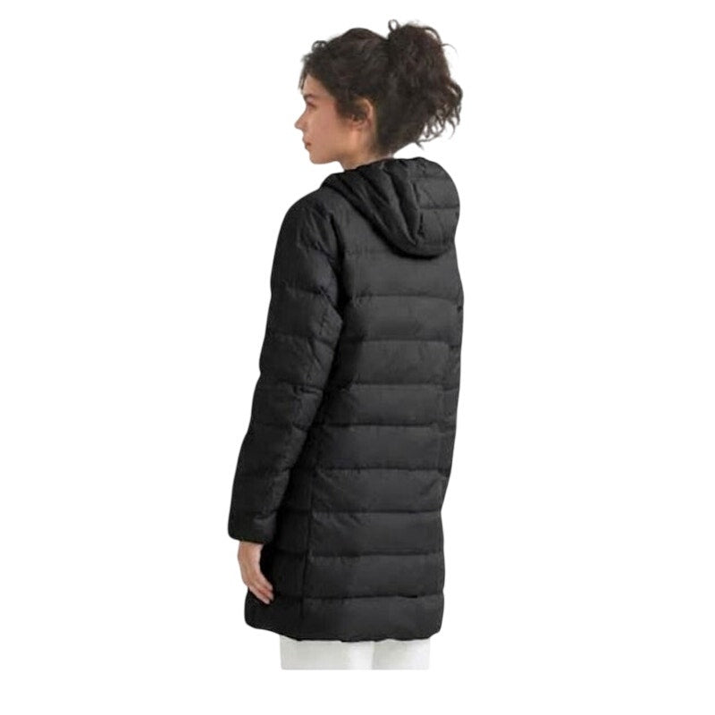 New Eddie Bauer Womens XS CirrusLite Black 650FP Down Hooded Puffer Parka Jacket