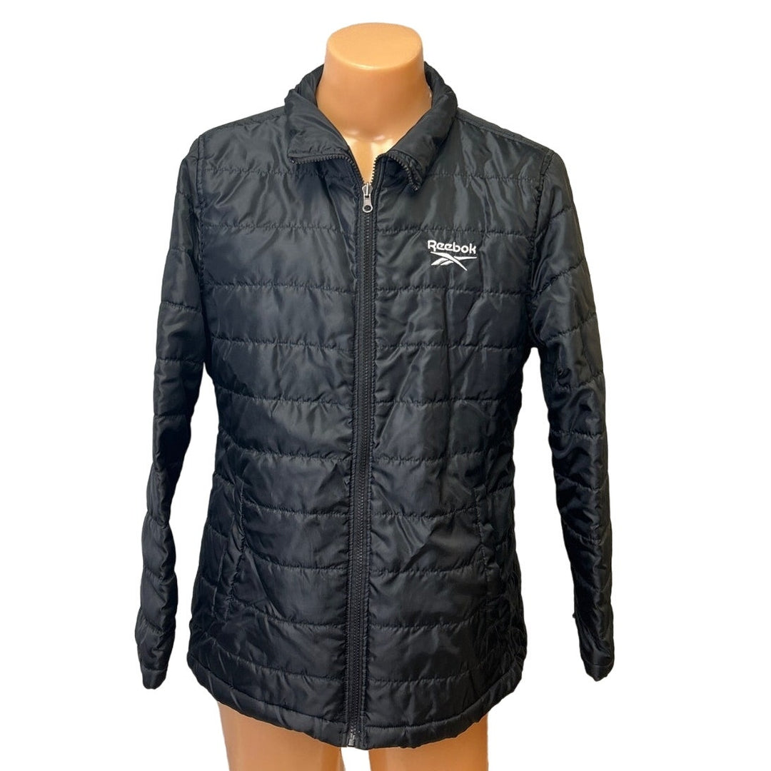 Reebok Womens XL Full Zip Lightweight Long Sleeve Puffer Coat Jacket