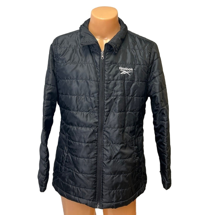 Reebok Womens XL Full Zip Lightweight Long Sleeve Puffer Coat Jacket