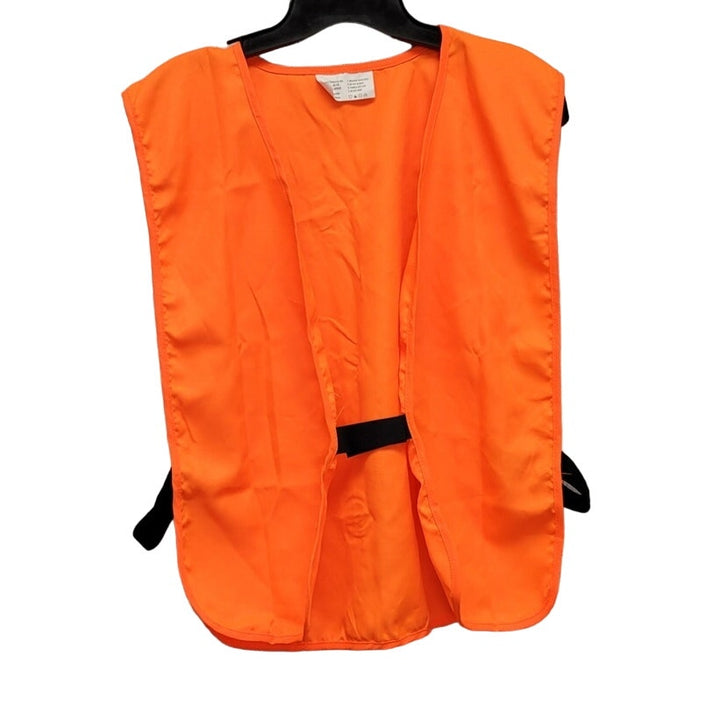 The Allen Company Mens Large 100% Polyester Neon Orange Safety Vest