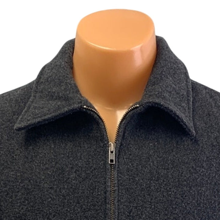 GAP Mens Medium Full Zip Collared Fully Lined Wool Blend Basic Winter Coat