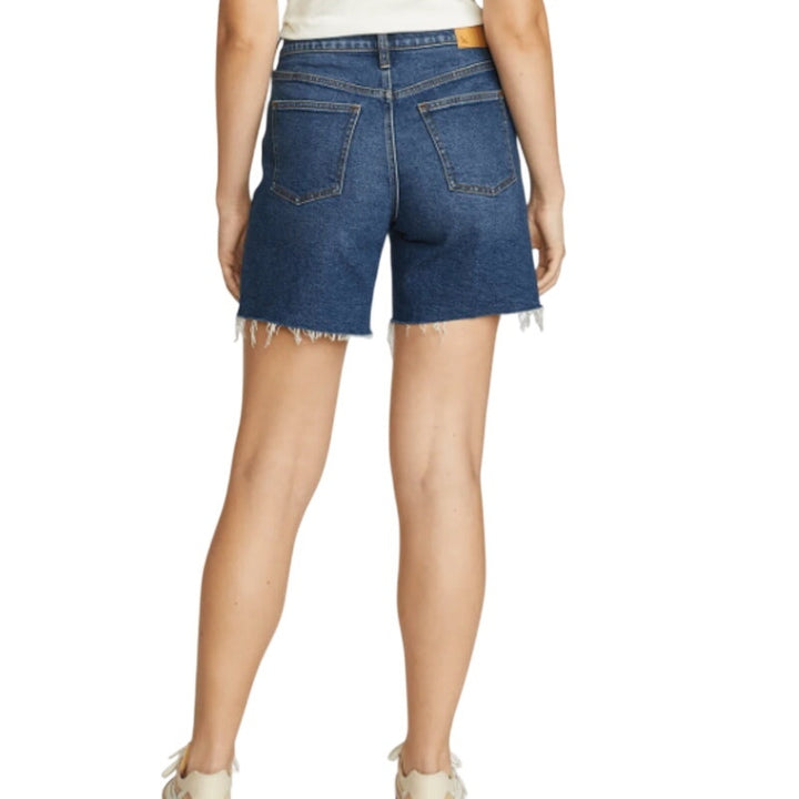 New Eddie Bauer Womens Size 18 Authentic Voyager High Rise Cutoff Denim Shorts