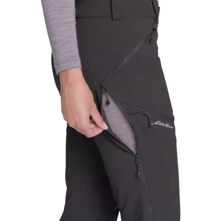 New Eddie Bauer Women TXXL Black First Ascent Guide Pro Soft Ski Tour Pants