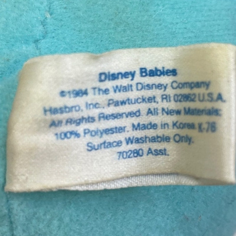 Vintage 1984 Disney Babies Hasbro Baby Mickey Mouse Plush Stuffed Animal