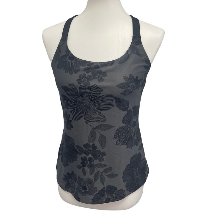 New Balance Womens Medium Racerback 100% Polyester Athletic Tank Top w Shelf Bra