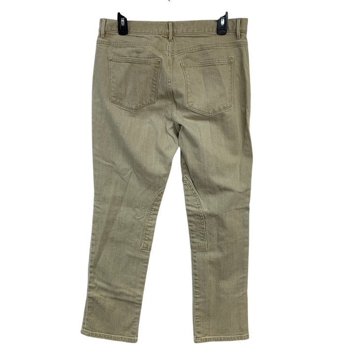 LRL Lauren Jeans Co Womens Size 10 Tan Cotton Blend Straight Leg Denim Jeans