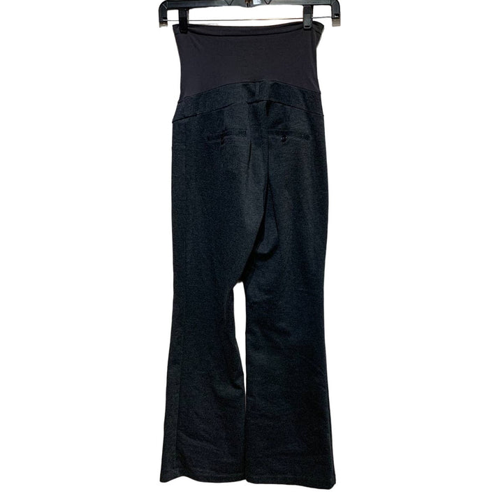 Oh Baby Motherhood Medium Stretch Polyester Blend Gray Maternity Career Pants