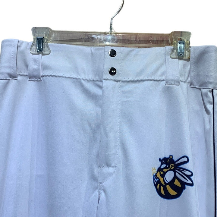 New St Louis Sting 36W Gashouse Long White Polyester Mens Baseball Sports Pants