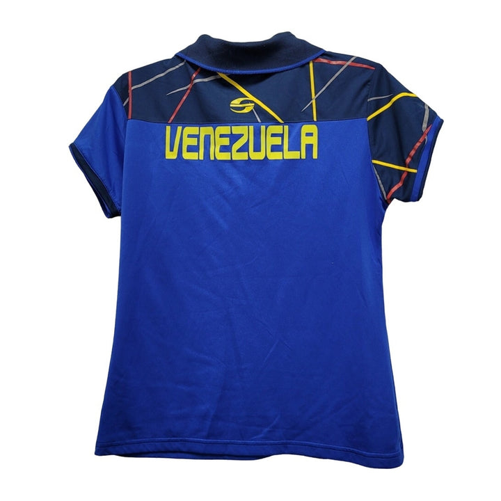 Skyros Youth Large Olympics Venezuela Synthetic Short Sleeve Collared Polo Shirt