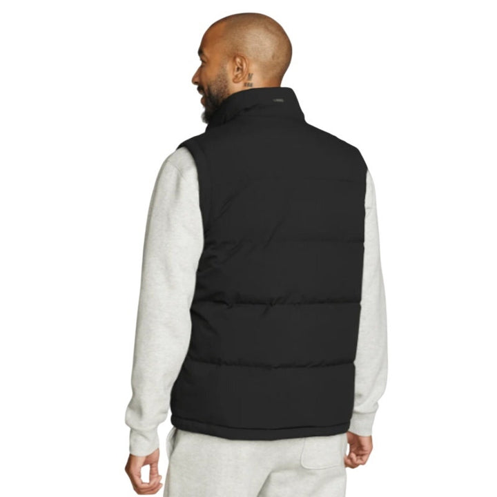New Eddie Bauer Mens 2XL Black Essential Full Zip Puffer 550 FP Down Warm Vest
