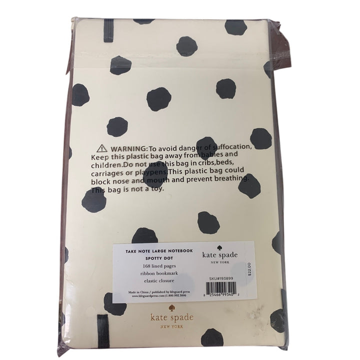 New Kate Spade New York Take Note Large Notebook Spotty Dot Bound Lined Journal