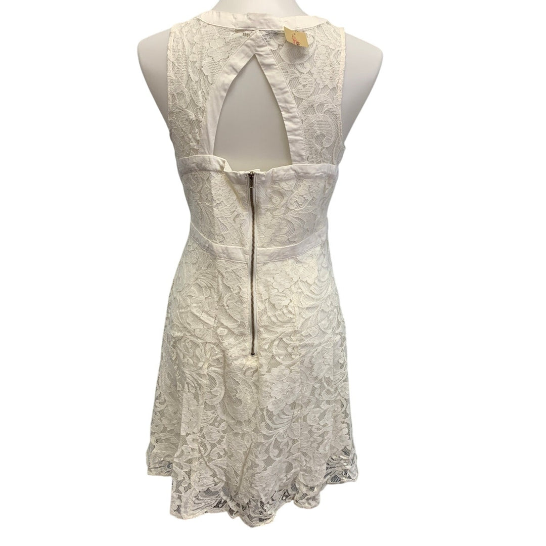 New American Rag Cie Womens Medium Floral Lace Lined Sleeveless Fit Flare Dress