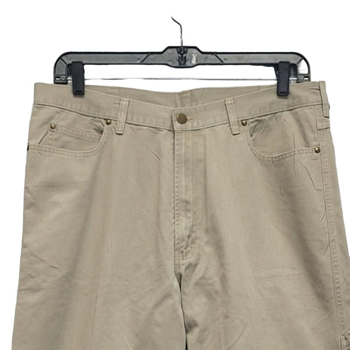 Haggar Generations Mens 38X34 100% Cotton Multi Pocket Flat Front Pants