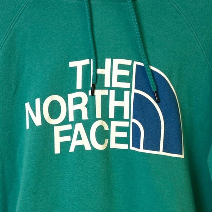 The North Face Womens 2X Blue Cotton Blend Long Sleeve Sweatshirt Hoodie w spot