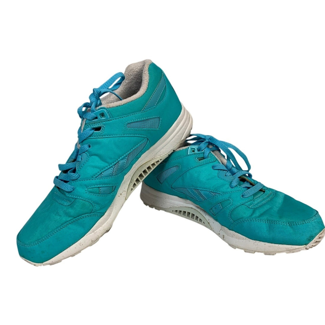 Reebok Mens Size 8.5 Blue Sneakers Lace Up Round Toe Low Top Athletic Shoes