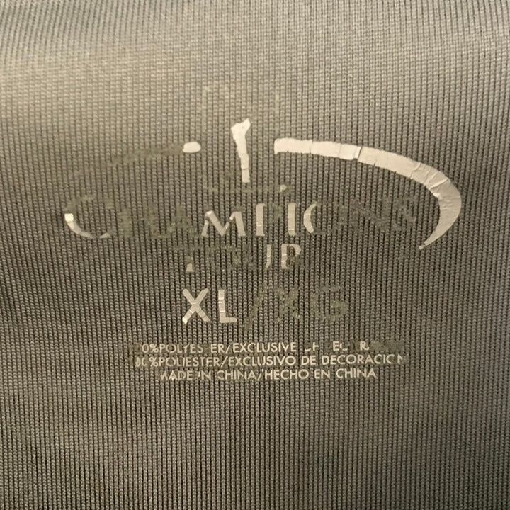 Lot of 2 Champions Performance Mens XL Heathered Gray Short Sleeve Polo Shirts