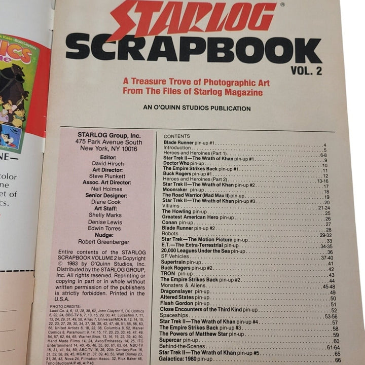 Vintage Starlog Scrapbook Vol 2 Collectors Edition ET Star Trek Indiana Magazine