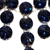 New Round Gem Waterfall Rhinestone Statement Fashion Necklace w Gift Box