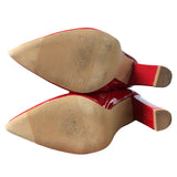 Wsheliu Womens Size 6.5 Shiny Red Thigh High 4" Heel Size Zip Boots Shoes