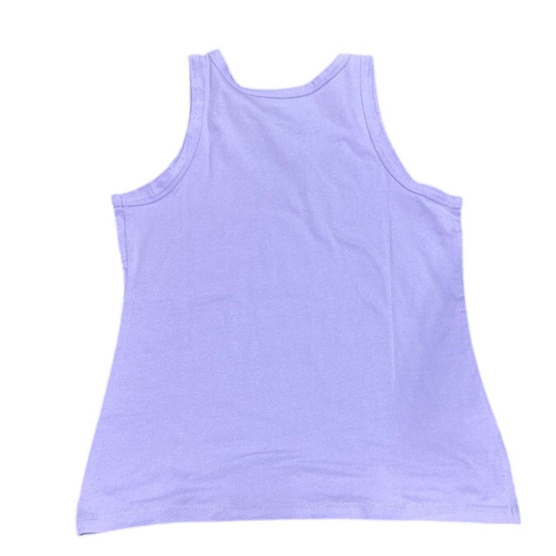 New Eddie Bauer Womens Iris Purple Sleeveless Stretch Cotton V-Neck Tank Top