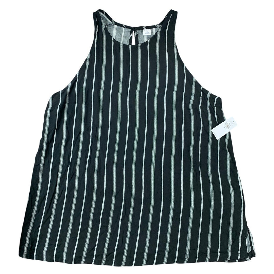 NWT New Old Navy Womens Medium 100% Viscose Striped Sleeveless Tank Top