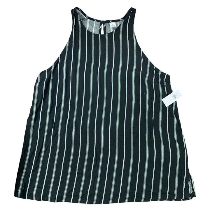 NWT New Old Navy Womens Medium 100% Viscose Striped Sleeveless Tank Top