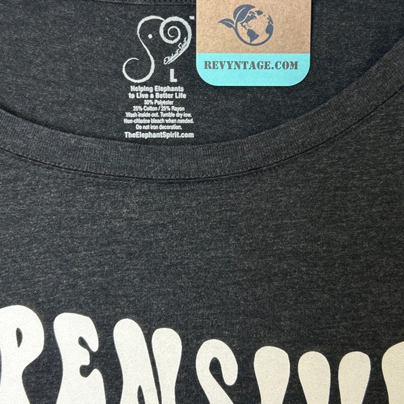 New Hand Printed Womens Large Expensive Difficult &amp; Talks Back Long Sleeve Tee
