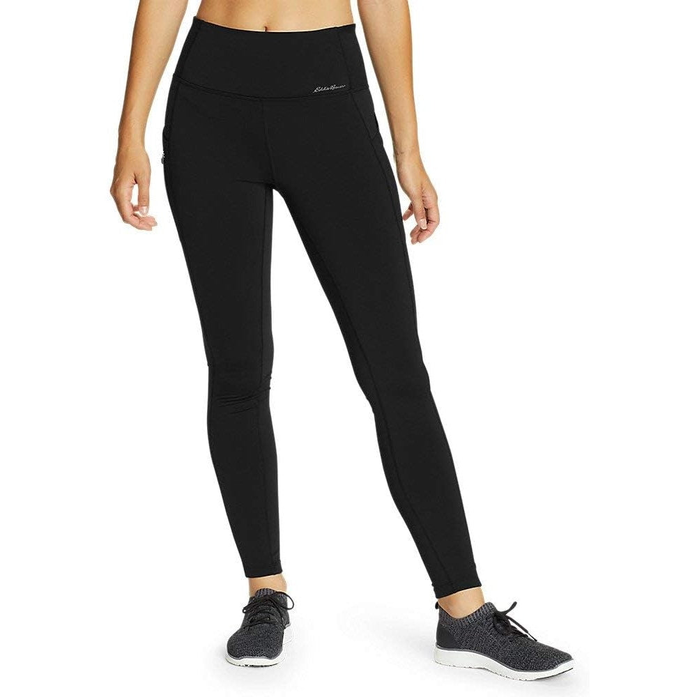 New Eddie Bauer Womens TXL Tall XL Black Crossover Trail Adventure Leggings